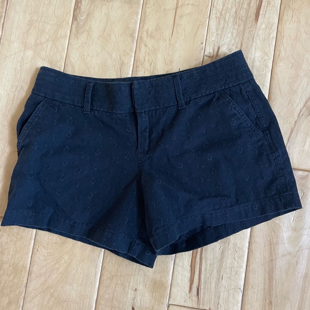 Old Navy Black Eyelet Shorts - 2